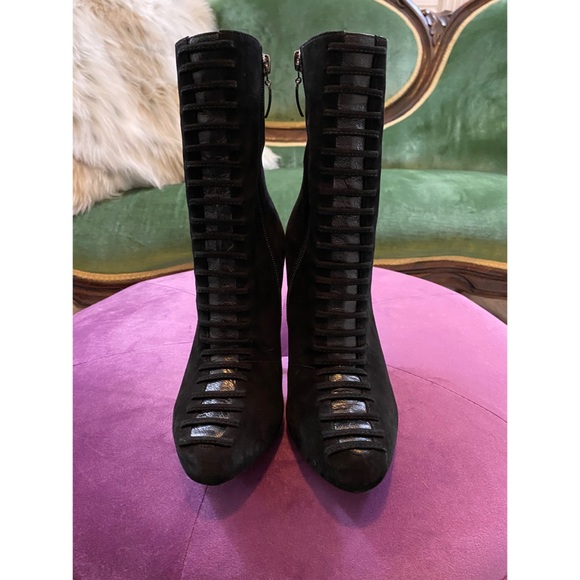 Alexandre Birman Lace Up Effect Boots, 8, New! - Picture 3 of 8